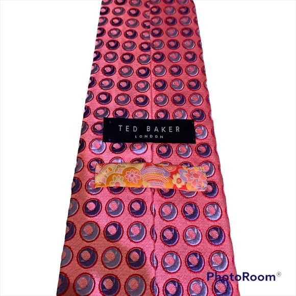 Ted Baker London Men's 100% Silk Tie - Picture 3 of 6